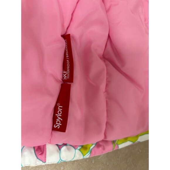 Spyder Girls Winter Geometric Pink Waterproof Ski Jacket Small to Tall Size 2 - Picture 9 of 12